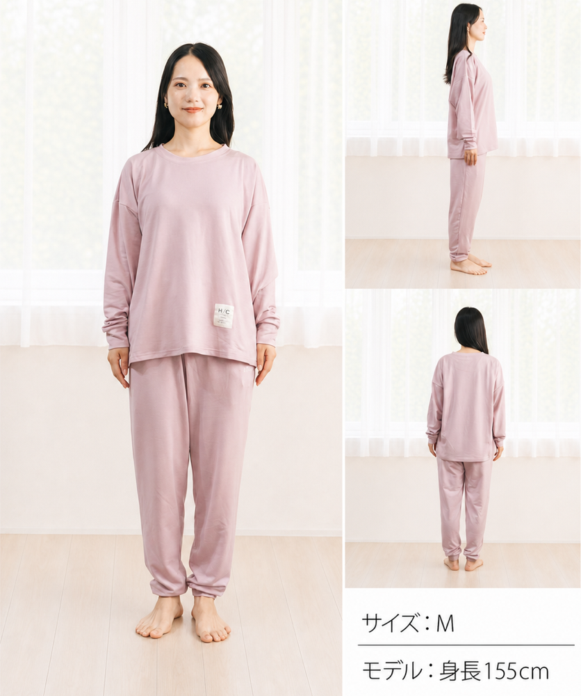 【敬老の日ギフト】リカバリーウェア｜深く眠るための機能性パジャマ PRIME SLEEP 血行促進 寝ながら温活 冷え対策 上下セットアップ 送料無料 レディース 女性用 ルームウェア 長袖 部屋着 おしゃれ 睡眠 ギフト プレゼント ピンク グレー M L Hotel Calm ペアパジャマ 誕生日 プレゼント 父の日 母の日 敬老の日  誕生日 出産祝い 結婚祝い ホワイトデー 新生活
