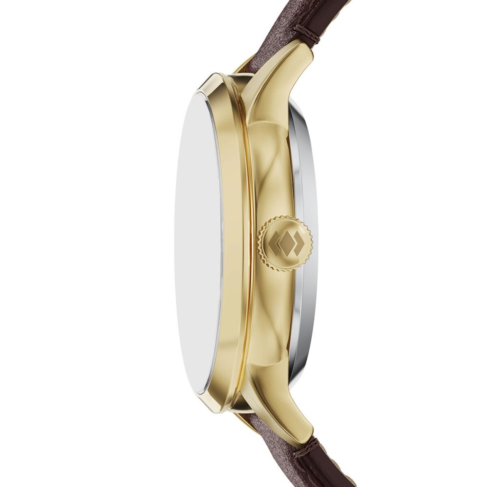 フォッシル FOSSIL 腕時計 メンズ TOWNSMAN アナログ 自動巻き ブラウン レザーウォッチ ME3286【2026 新作】