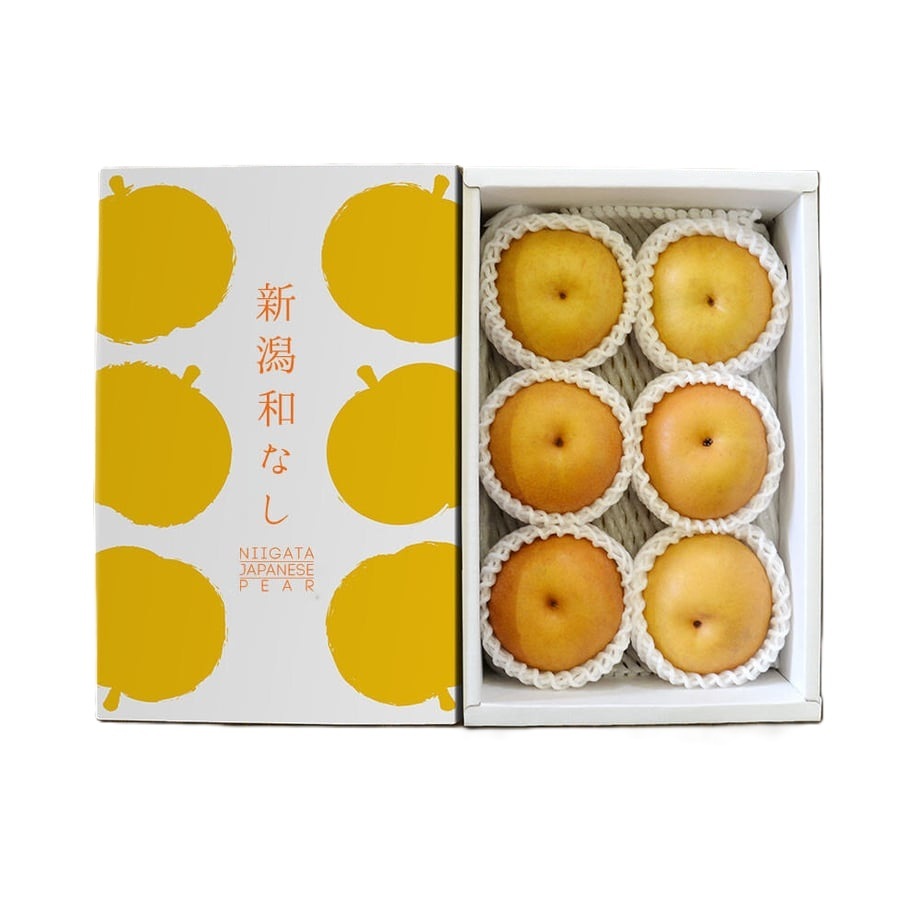 【予約：9月上旬〜随時発送】にいがた和梨 新美月-しんみづき- 約2kg化粧箱入 (4〜7玉) ギフト プレゼント お中元 お歳暮 出産祝い 内祝い お誕生日 御祝 御礼 母の日 父の日 敬老の日 記念日 手土産 季節の贈り物【送料無料】