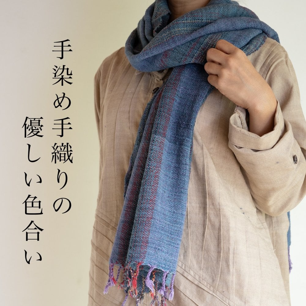 手織り太糸コットンストール コットン 綿 プレゼント ストール コットン ショール スカーフ マフラー 女性 レディース プレゼント 誕生日プレゼント 母 誕生日 母の日 義母 お母さん 母親  おばあちゃん 祖母 大判 綿100% コットン100% 木綿 敬老の日 古希祝い ギフト