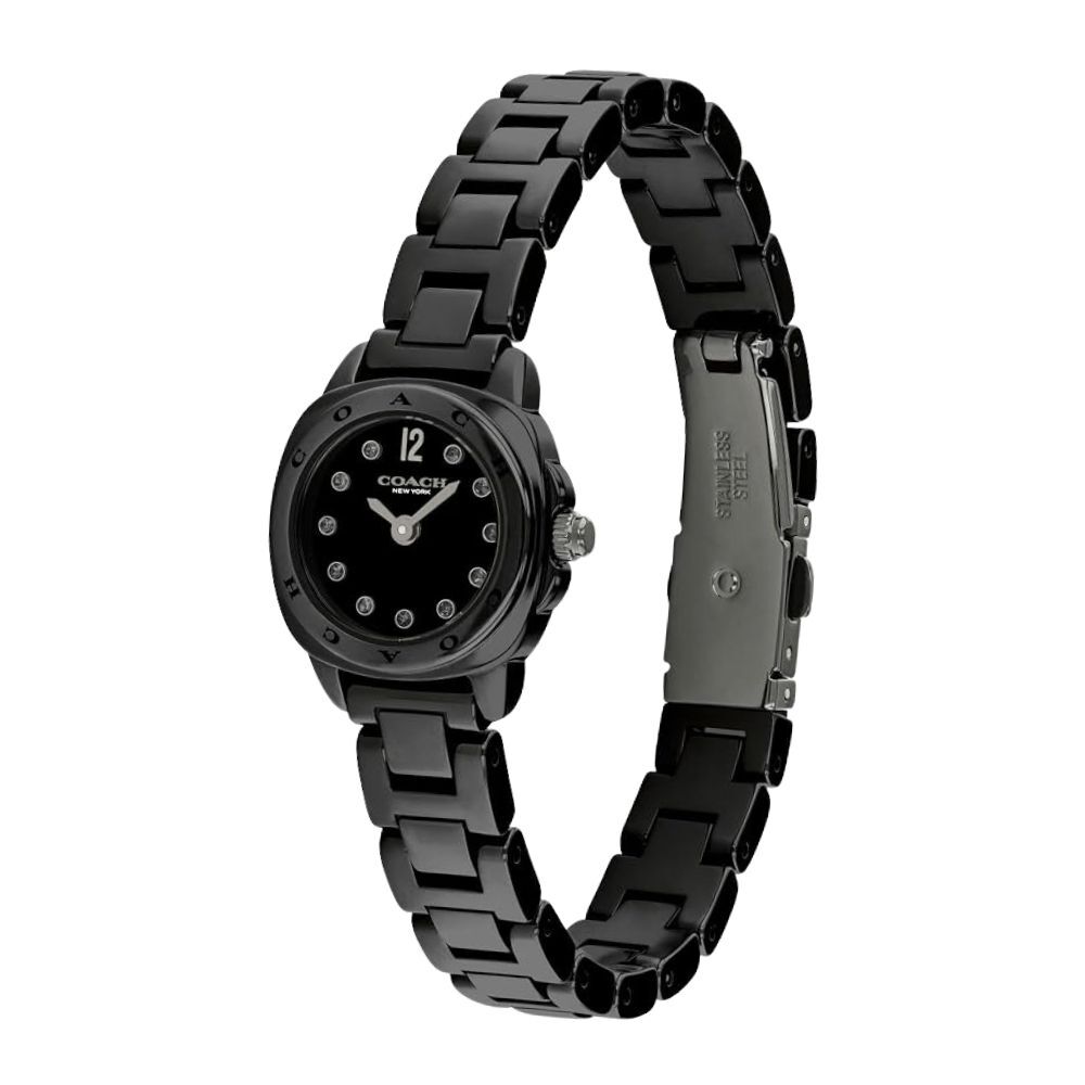 コーチ 腕時計 レディース 正規品 5年保証 キット 小ぶり 21mm ブラック 黒 セラミックケース 上品 おしゃれ 女性 彼女 妻 母 娘 誕生日 記念日 プレゼント ギフト 純正ショッパー付き COACH KITT 成人 卒業 入学