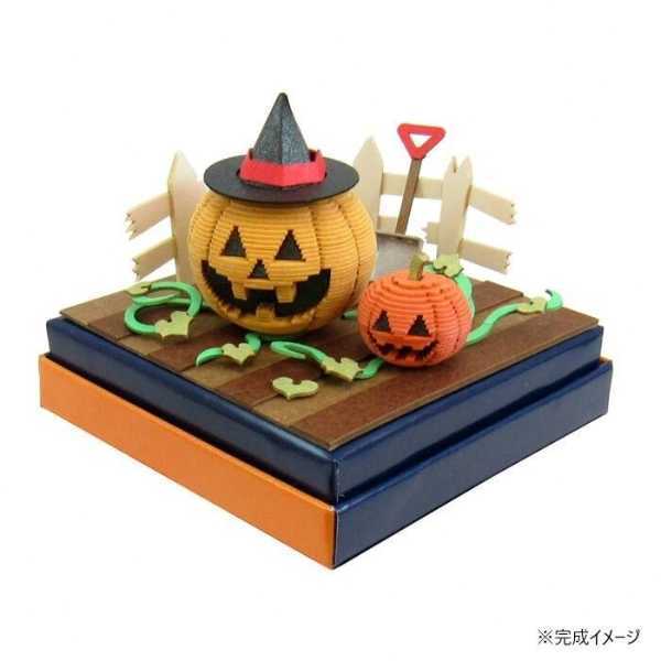 みにちゅあーとキット ハロウィン かぼちゃ畑 MP05-17 ペーパークラフト ジオラマ ミニチュア 模型 組み立てキット ホビー 雑貨 インテリア 季節装飾