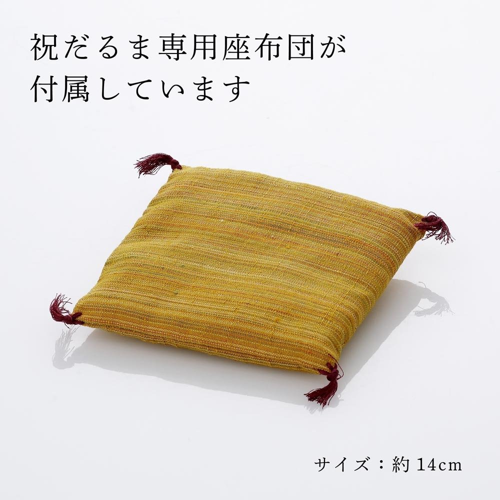 KAGAMI カガミクリスタル 江戸切子 祝だるま（中）・大理石 台座 Lサイズ オリジナルセット