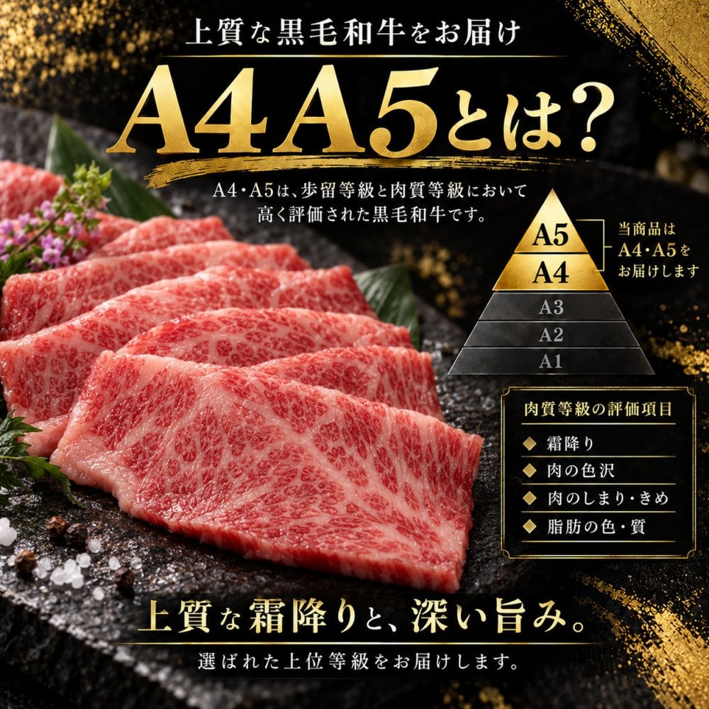黒毛和牛 A4 A5 焼肉4種食べ比べ 400g 焼肉セット 肉ギフト