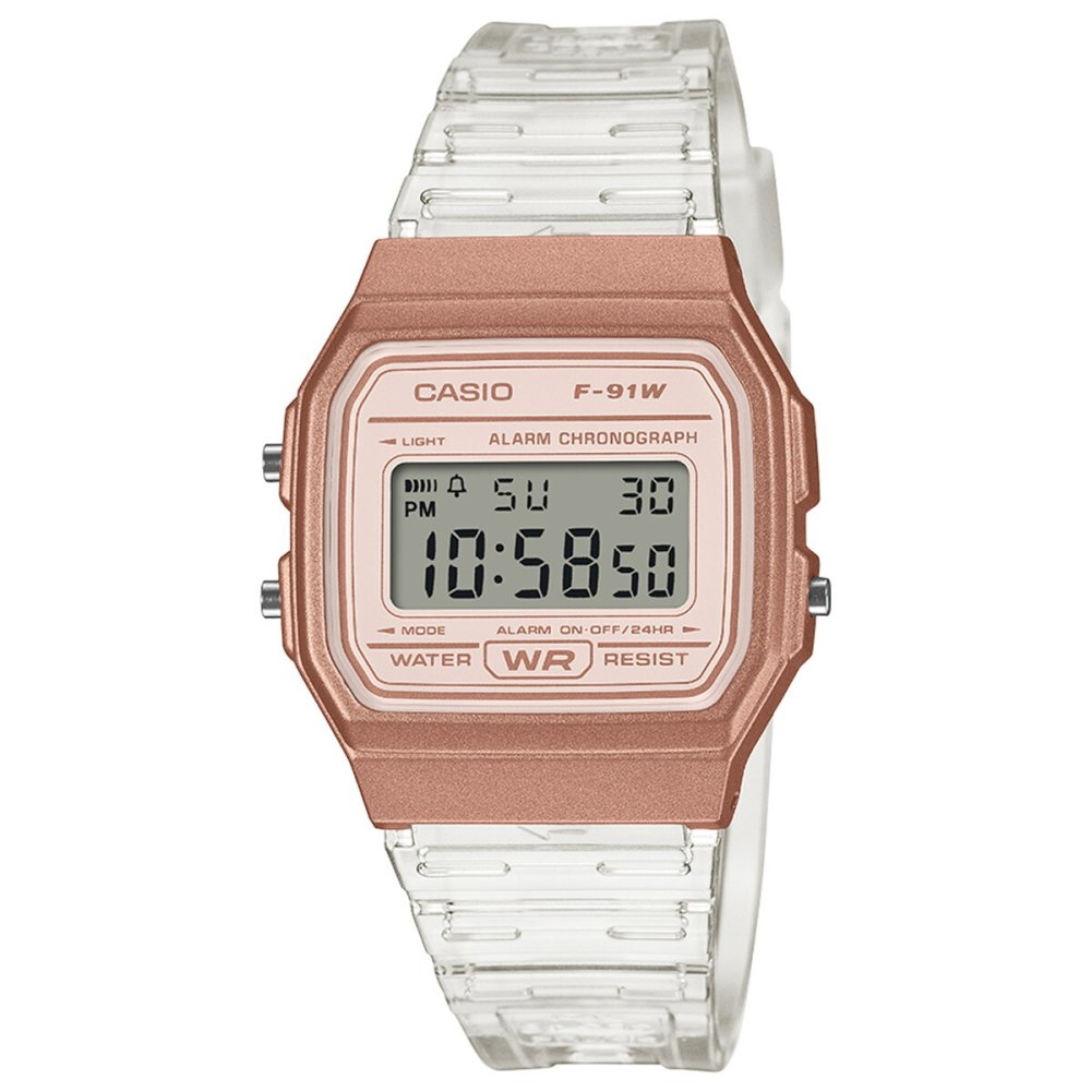 カシオ コレクション CASIO Collection デジタル 腕時計 F-91WS-7A3JF スケルトンバンド【2026 新作】