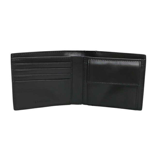 カルバンクライン CALVIN KLEIN RAISED EW BILLFOLD WITH COIN 二つ折り財布 二折財布 lv04d1163g-ub1 メンズ BLACK