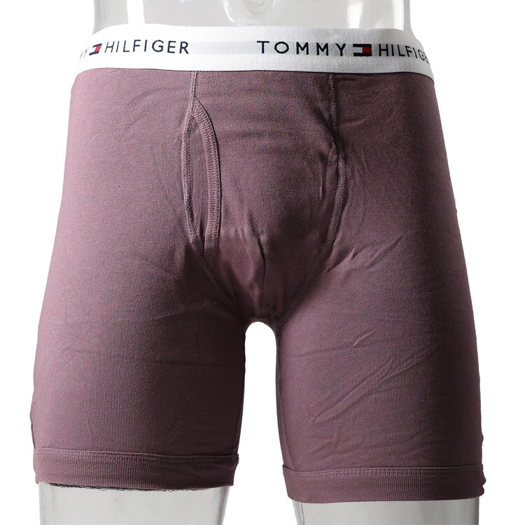 トミーヒルフィガー：COTTON CLASSICS ボクサーブリーフ 3PK（アイロンウィード)[ボクサーパンツ/ 男性下着/ メンズインナー/人気ブランド/おすすめギフト/誕生日プレゼント/メンズファッション]
