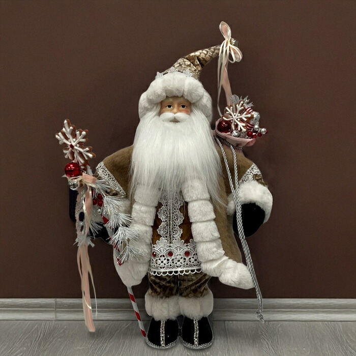 ヨーロピアンスタイルサンタクロース 高さ46cm クリスマス グッズ オーナメント ノエル 人形 ドール 北欧 置物