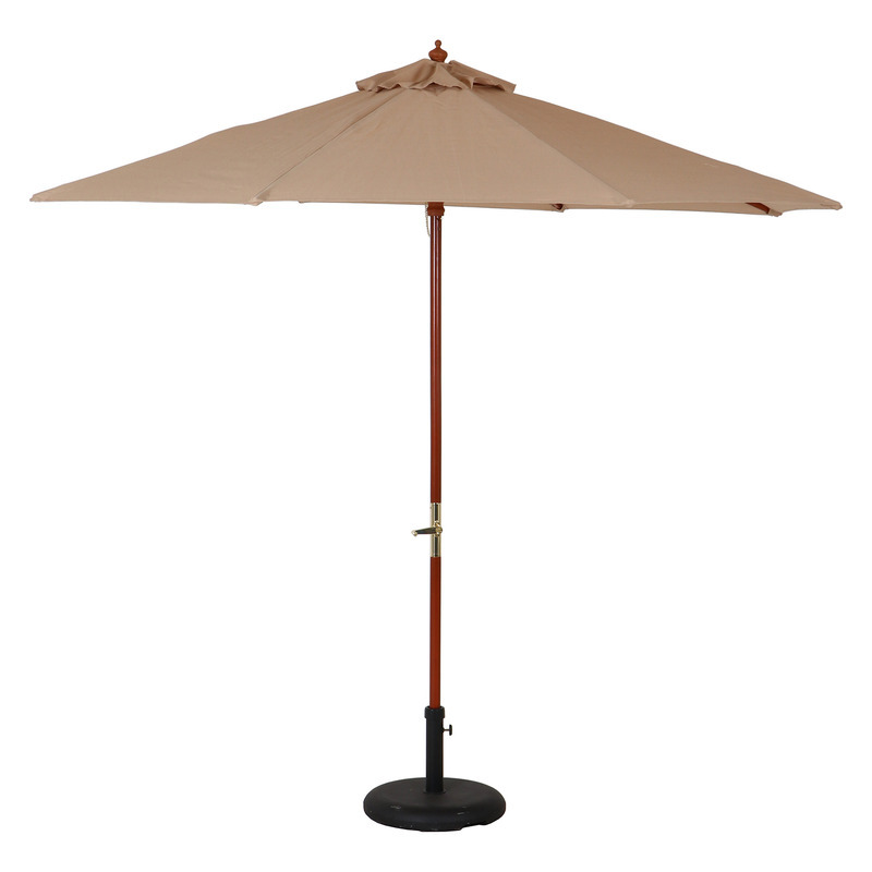 木製パラソル 270cm グリーン 270GR グリーン・アイボリー・ネイビー・エンジ 4色展開 ガーデンテーブル 屋外 庭 ベランダ テラス アウトドア おしゃれ シンプル 新生活 家具 インテリア 不二貿易
