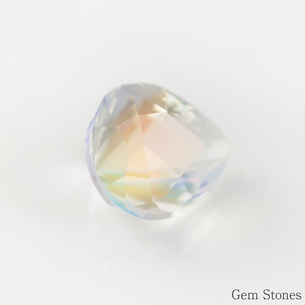 希少 ペアシェイプカット ラブラドライト 2.117ct ルース 宝石 裸石 オレンジ ブルー グリーン ムーンストーン ジュエリー オリジナル コレクション 記念 お守り 誕生日 プレゼント