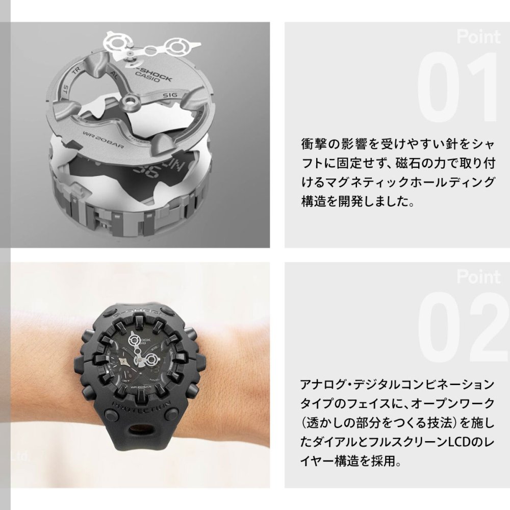 G-SHOCK カシオ Gショック CASIO アナデジ 限定モデル 腕時計 メンズ GA-V01-1AJF ブラック【2025 新作】