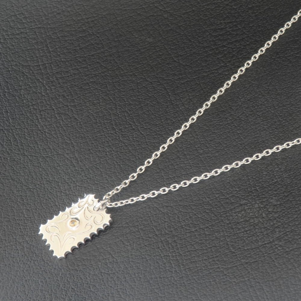 唐草模様ネックレス シルバー925 【刻印無料】 唐草 唐草模様 アラベスク ネックレス ペンダント 選べる 天然石 誕生石 シルバーアクセサリー レディース ユニセックス クリスマス 誕生日 プレゼント ハンドメイド 彫金 ジュエリーボックス Grand Galleria グランドガレリア