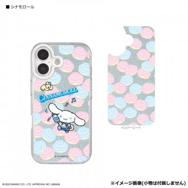 iPhone17 ケース シナモロール サンリオ キャラクター スマホケース TPU クリア 耐衝撃 背面保護 カメラフレーム インナーシート付き ストラップホール おしゃれ 可愛い サンリオ正規ライセンス品