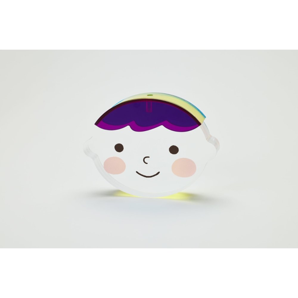 アクリルkittoko【D】(purple × yellow × blue) ファーストヘア ファーストカット 出産祝い お誕生日 ギフト プレゼント