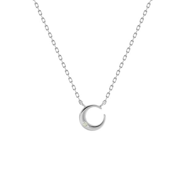 【無料ラッピング】 ヨンドシー 4℃ ネックレス シルバー 月 8月誕生石 ペリドット レディース ブランド 正規品 新品 ギフト プレゼント 人気 おすすめ 誕生日 記念日 クリスマス 送料無料 4cd522752