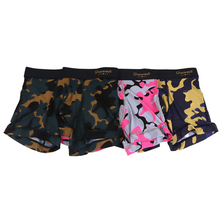 グレイブボールト：STEALTH CAMO ボクサーパンツ (グリーン)[ボクサーパンツ/ 男性下着/ メンズインナー/人気ブランド/おすすめギフト/誕生日プレゼント/メンズファッション]