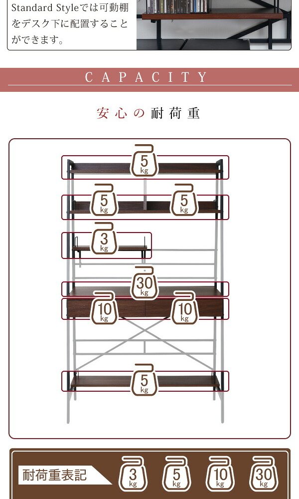 デスク チェア 生活スタイルに合わせてハイタイプとロータイプに組み換え可能。好きな位置に取り付けられる収納棚付きで 周りの小物がすっきり片付きます。 新生活