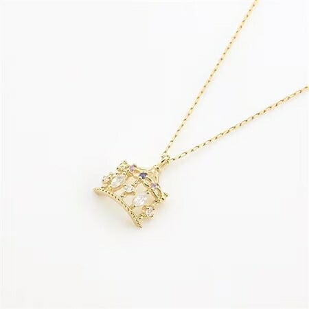 【無料ラッピング】  ヨンドシー 4℃ EAU DOUCE４℃ Summer Collection K10イエローゴールド ネックレス アイオライト アメシスト ホワイト トパーズ ブランド 正規品 新品 ギフト プレゼント 人気 おすすめ 誕生日 記念日 クリスマス 送料無料