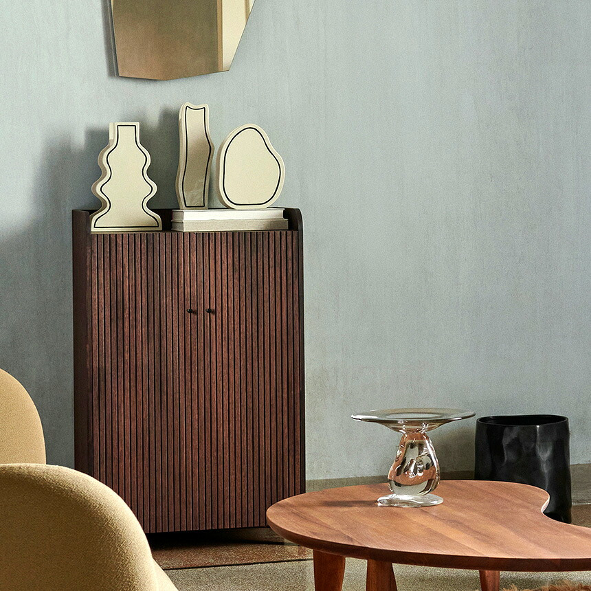 ferm LIVING ファームリビング 二次元アートの不思議な花瓶 ペーストベース  Rounded 北欧花瓶 おしゃれ フラワーベース 雑貨 インテリア 陶器 プレゼント ギフト おすすめ 北欧雑貨 北欧インテリア インテリア雑貨