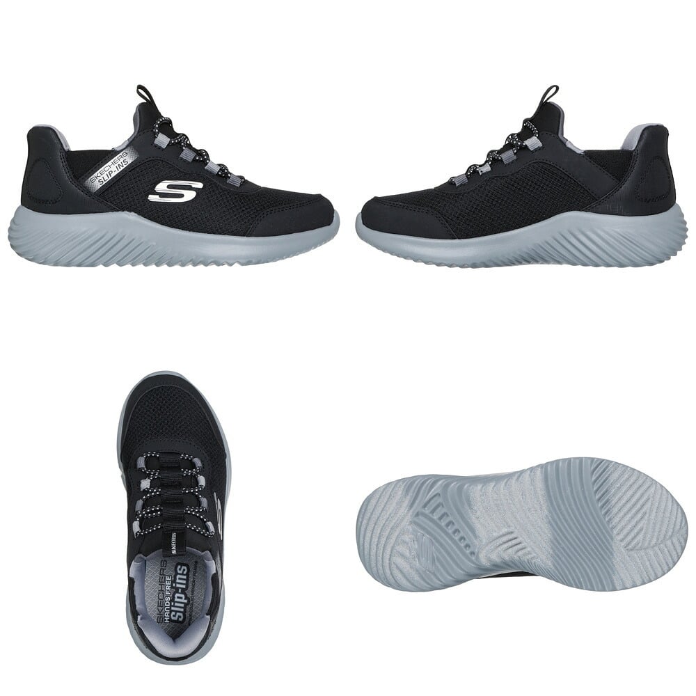 スケッチャーズ スリップインズ キッズ ジュニア スニーカー 男の子 女の子 運動靴 黒 ハンズフリー SKECHERS Slip-ins BOUNDER バウンダー ノーマル幅 403822N 403822L 303585N 303585L