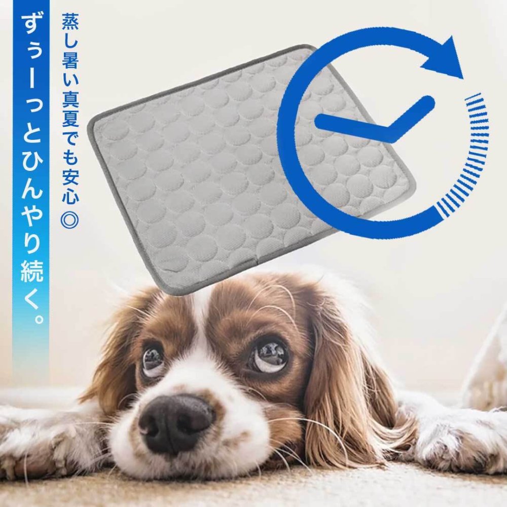 犬 猫 ひんやり クールマット Sサイズ ブルー 接触冷感 夏 熱中症対策 暑さ対策 涼感 エコ 洗える コンパクト収納 清潔 通気性抜群 ナイロン ポリエステル 子犬 超小型犬 チワワ トイプードル ミニチュアダックス