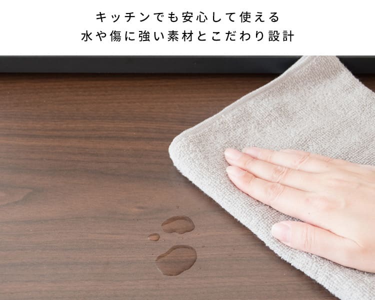 レンジ台 キッチン収納 レンジ下トレー レンジラック 二連トレー スライドテーブル トースター台 炊飯器台 作業スペース アベニール 収納家具 引き出し オーブントースター台 ブラウン 木目調 シック 便利な台 家具 ：