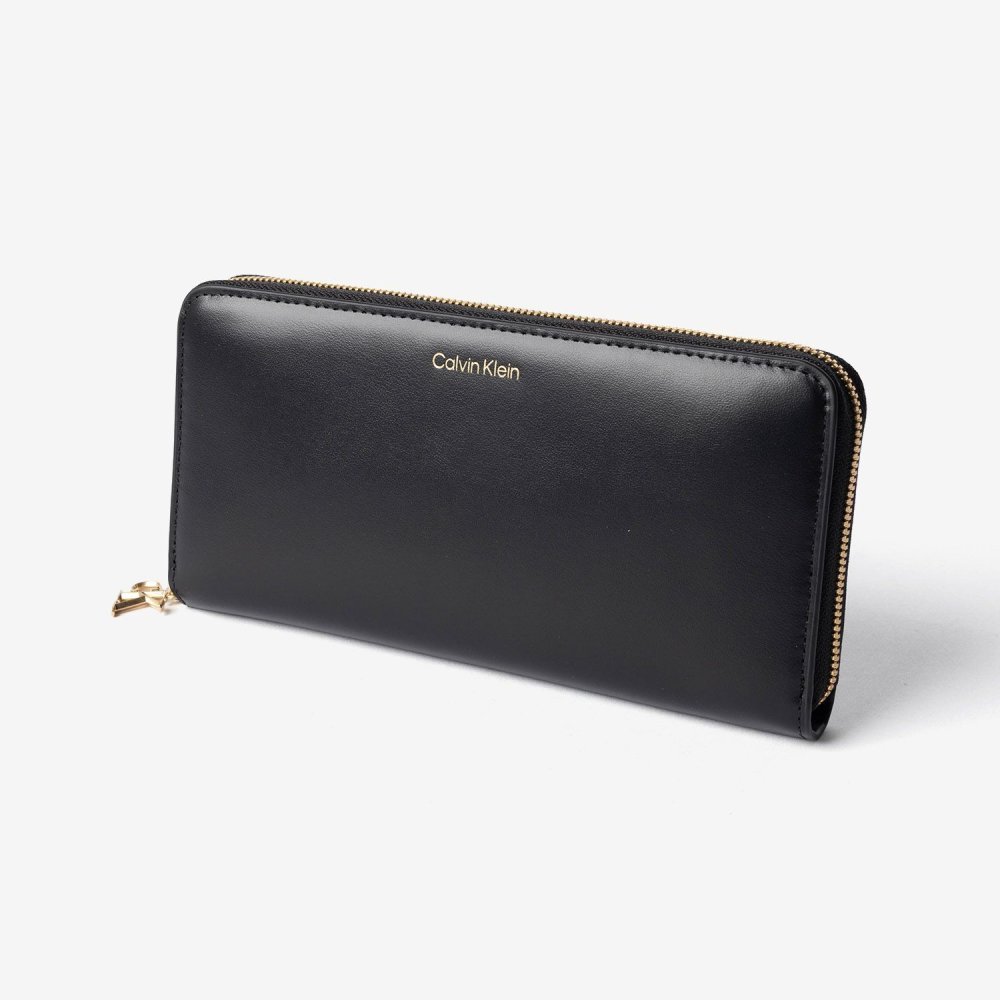 カルバンクライン Calvin Klein CK PULLER LARGE ZIP AROUND プラー ラージ ジップ アラウンドウォレット LV04F1093G 長財布 レディース 財布