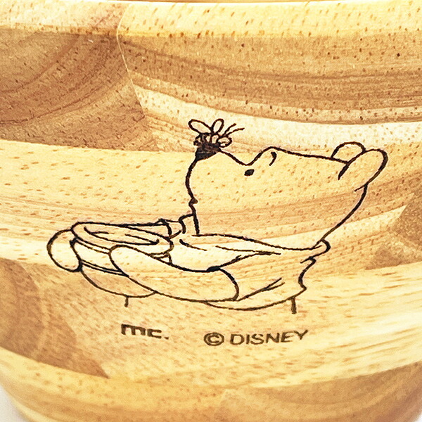 ディズニー くまのプーさん 木製サラダボウル (横顔) 食器 日本製 Disney