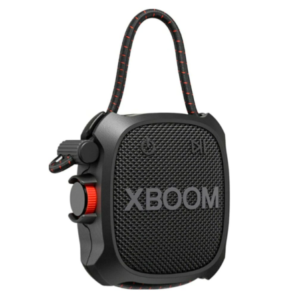 LG XBOOMGo スピーカー XG2T   ワイヤレスポータブルスピーカー   2個パック   万能ストラップで結べる   低音強化   迫力のある音   アウトドアを盛り上げる、ポータブルスピーカー