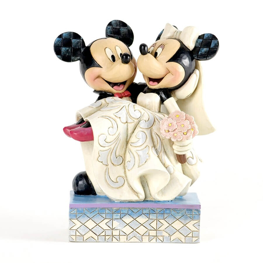 ミッキーとミニー 結婚式 ウェディング 16.8cm | ディズニー トラディションズ ジムショア グッズ フィギュア 人形 置物 彫刻 Jim Shore 正規輸入品