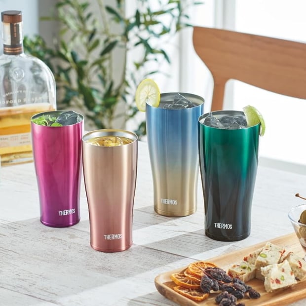 【名入れ可能】名入れ グラス サーモス THERMOS 真空断熱ステンレスタンブラー 420ml【母の日 父の日 ギフト ビール 焼酎 酒 食器 卒業祝い 誕生日プレゼント 女性 男性 30代 40代 60代 還暦祝い 退職祝い 転勤 お礼 古希 喜寿 傘寿 米寿祝い 赤 紫 新築祝い 内祝い 贈り物 】JDE-421C