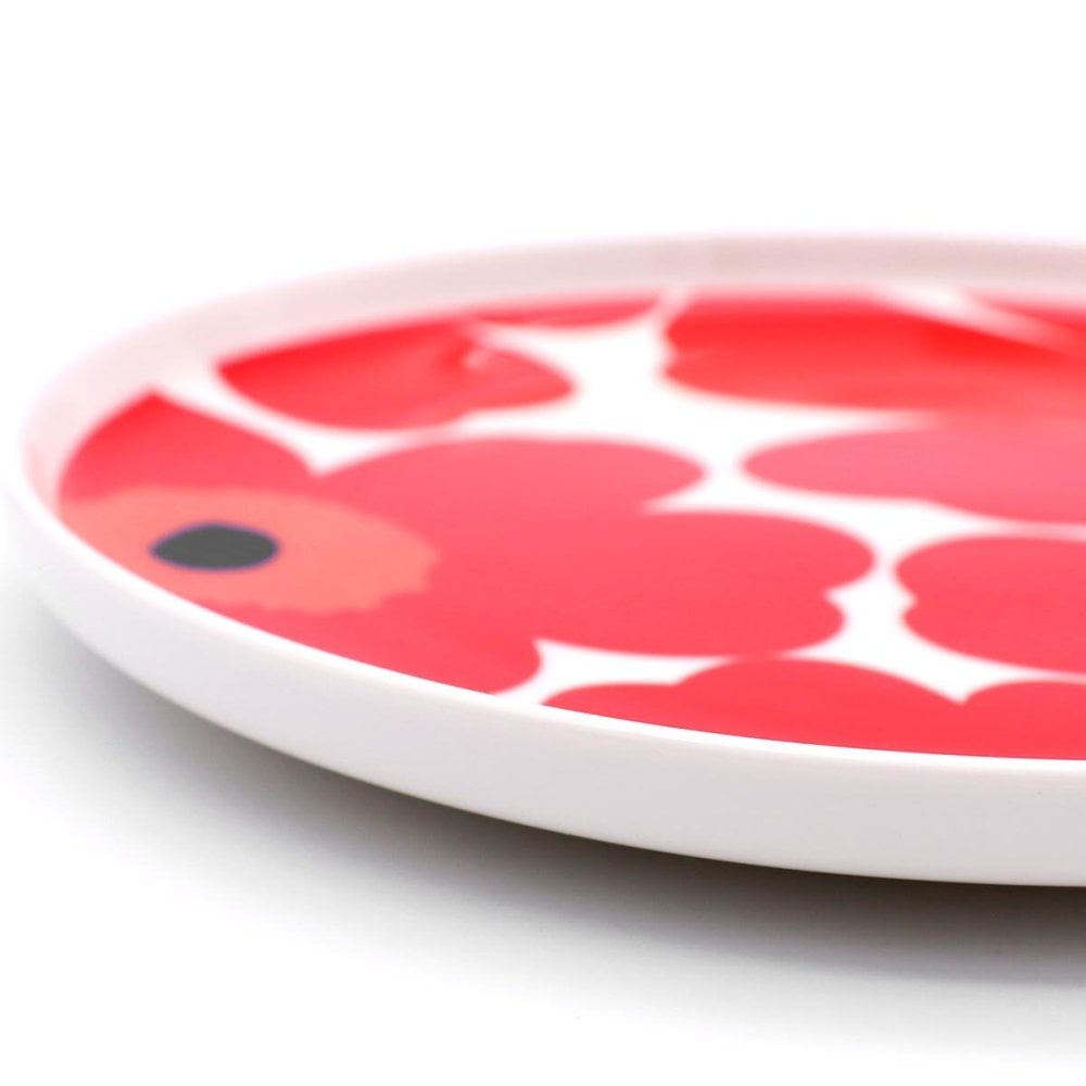 マリメッコ ウニッコ プレート 20cm ホワイト/レッド marimekko UNIKKO 皿 食器 ギフト 耐熱 電子レンジ対応 結婚祝い プレゼント 贈り物