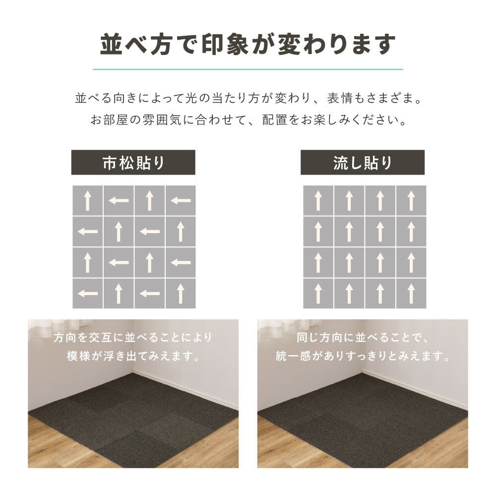 ラグ カーペット 【20枚組】タイル 置くだけ 滑り止め グリップタイル セットあり ペット 子供 キズ防止 滑りにくい 自分でカットできる 洗える フリーカット 敷き詰め 厚手 オールシーズン 春夏秋冬用 約40×40cm