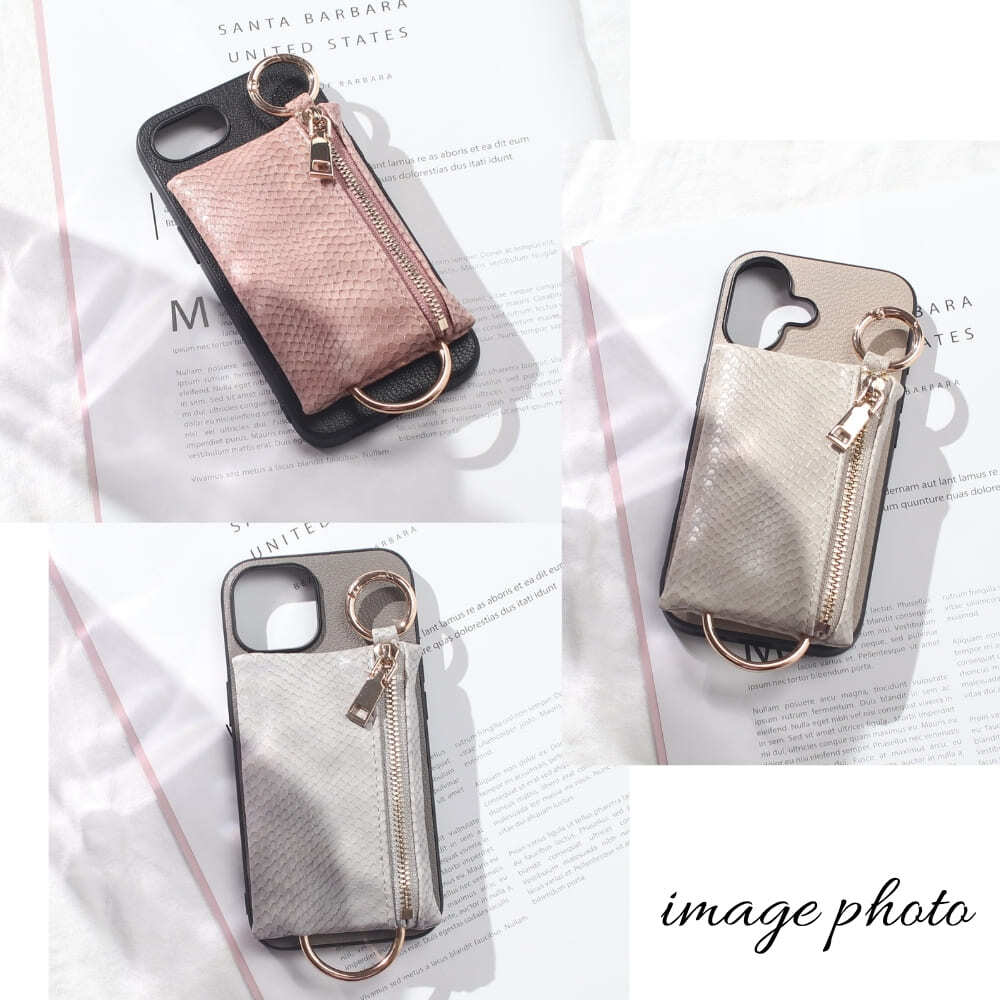 iphone14 ケース 本革 小銭入れ付き iphone14Pro iphone14Plus iphone14ProMAX MagSafe対応 ウォレット 財布 レザー アイフォン 14 pro max plus マグセーフ マグネット 小物入れ コインケース カード収納 リング ポーチ ヘビ柄 14プロ マックス プラス 大人可愛い 送料無料