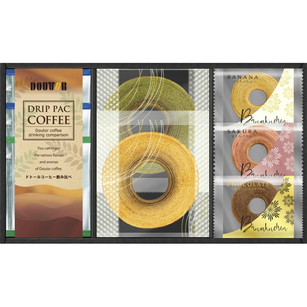 ドトールコーヒー スイーツバラエティ ギフトセット 計8点入 バウムクーヘン スイーツ 個包装 ドリップコーヒー【沖縄県・離島 配送不可】