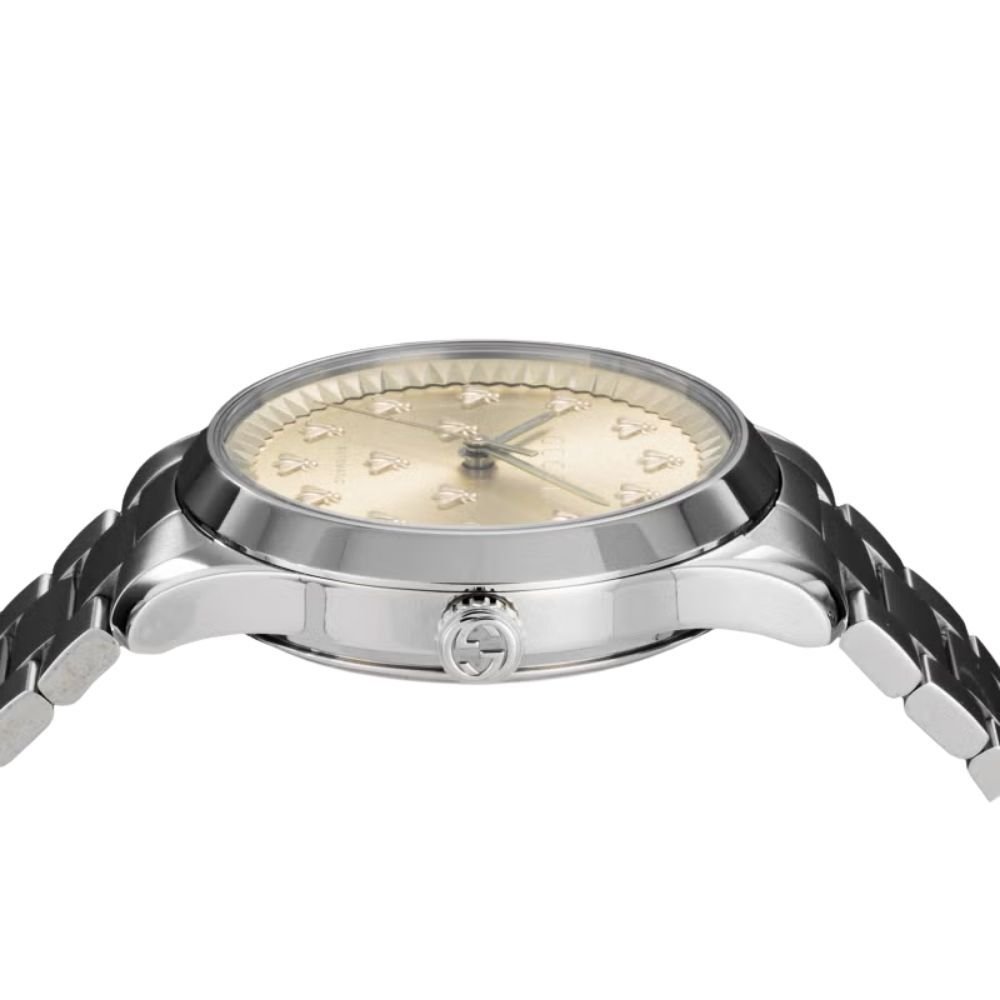 グッチ 腕時計 メンズ レディース Gタイムレス 1本限り 自動巻き 38mm ゴールド シルバー 蜂 ビー GUCCI G-Timeless ユニセックス プレゼント ギフト 成人 卒業 入学