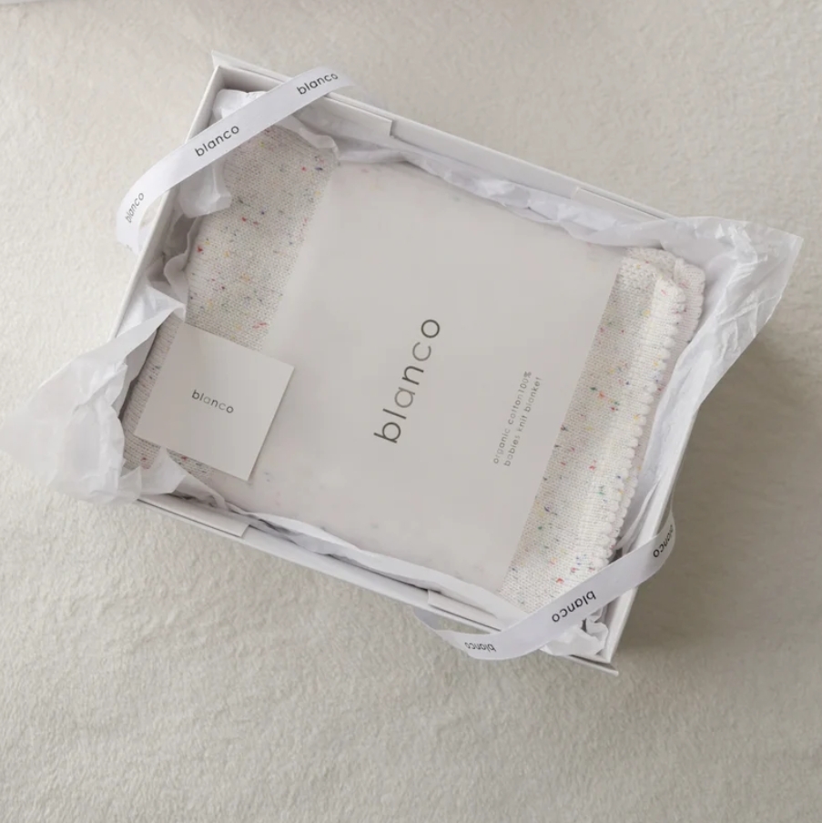 blanco ブランコ blanket gift ベビーギフトセット 出産祝い ベビー ニットブランケット おくるみ