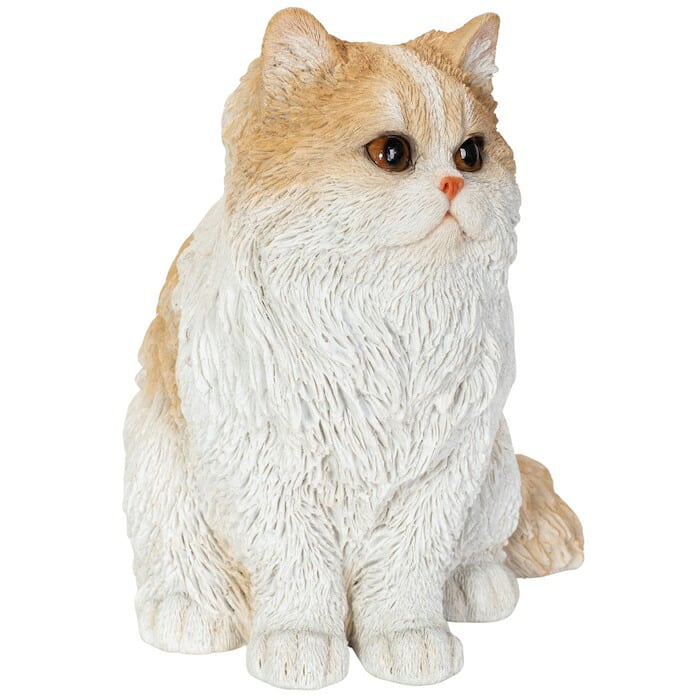 猫 置物 リアルでかわいい おしゃれ 大きい ペルシャ猫クリーム 大 ネコ 高さ31cm woobia ウービア ガーデン インテリア オブジェ 可愛い プレゼント 北欧 玄関 雑貨 動物 モダン 面白い 庭 ギフト 屋外 家 玄関先 ガーデンオーナメント