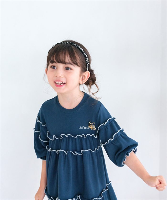 Rora ワンピース 通販 キッズワンピース ティアードワンピース 子どもワンピース お出掛け 通園通学小学生 お出かけデイリー 発表会結婚式 誕生日プレゼント 長袖 春秋冬 可愛いおしゃれ かわいい おしゃれ カジュアル 姉妹お揃い