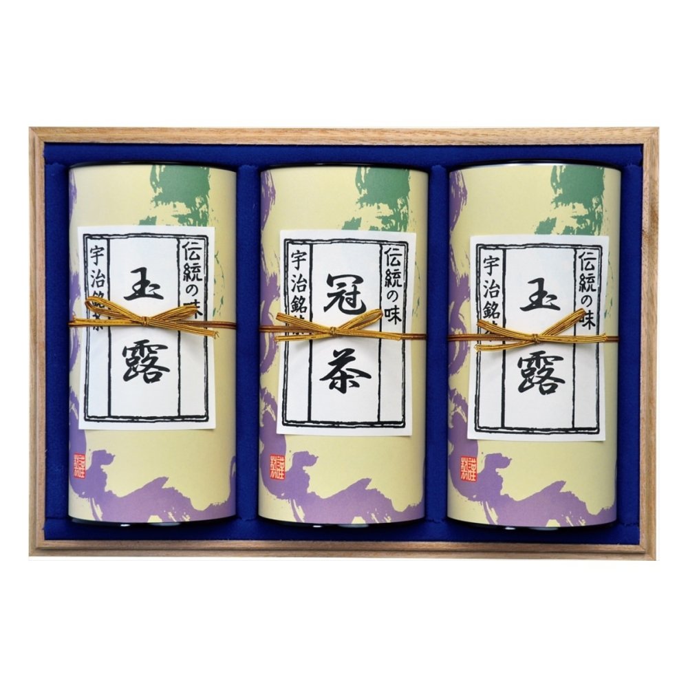 京都 仲井芳東園 宇治銘茶 詰め合わせ ギフトセット 2種 計3個入 玉露 冠茶 宇治茶 セット 日本茶 煎茶 京都産 茶葉【北海道・沖縄県・離島 配送不可】