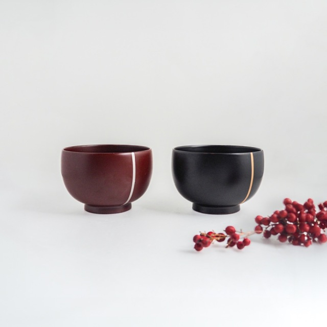 【食洗機対応】漆椀2個セット / luxury colors line / ギフトボックス＆熨斗付き / 越前漆器 食器・プレート【送料無料（北海道・沖縄を除く）】