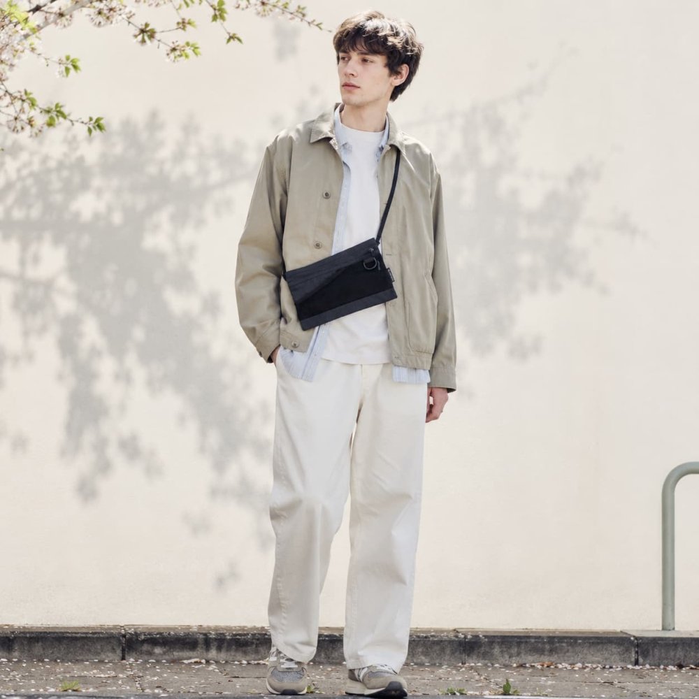 snowpeak Everyday Use Sacoche ショルダーバッグ サコッシュ 斜め掛け コンパクト 普段使い レディース メンズ ギフト プレゼント ブラック ac25su405