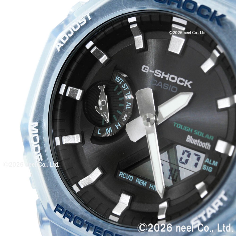G-SHOCK カシオ Gショック CASIO アナデジ 腕時計 メンズ GA-B2100KB-2AJR タフソーラー スマートフォンリンク Love The Sea And The Earth クジラ【2026 新作】