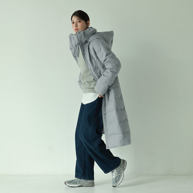 ダウンコート レディース ロング ダウン90% フード付き Filomo 100cm ダウン コート 超ロング丈 ロングコート ロング丈コート ブラック 冬 アウター ギフト プレゼント 5F (2499r)