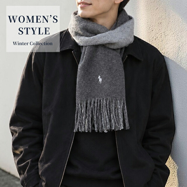 2026 最新 ポロ ラルフローレン マフラー ストール メンズ レディース POLO RALPH LAUREN リバーシブル バイカラー ロゴ 無地 イタリア製 PC0455 選べるモデル