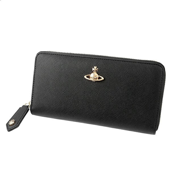 ヴィヴィアン ウエストウッド 長財布 メンズ レディース ブランド Vivienne Westwood ロゴ 5106005BW S000B N402 BLACK ビビアン