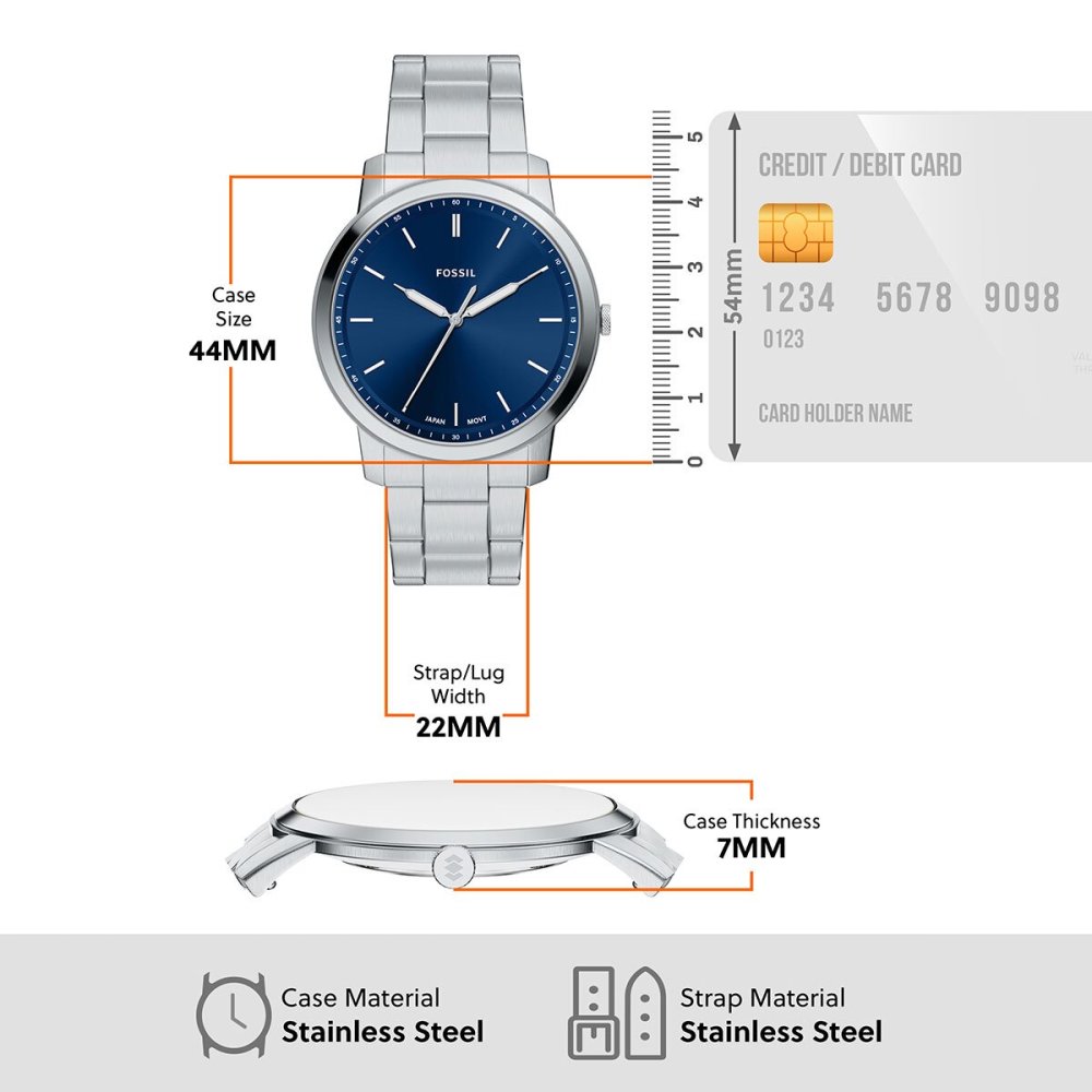 フォッシル FOSSIL 腕時計 メンズ MINIMALIST アナログ ステンレススチールウォッチ FS6180【2026 新作】