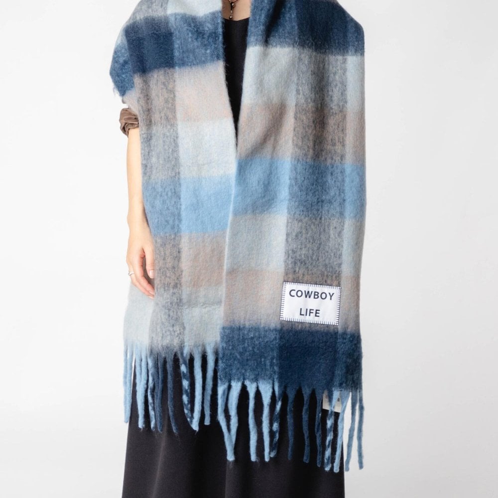 【正規品】 バーブ トゥ ドゥ VERB TO DO SCARF マフラー C-SCARF スカーフ レディース チェック 大判 フリンジ ファッション小物