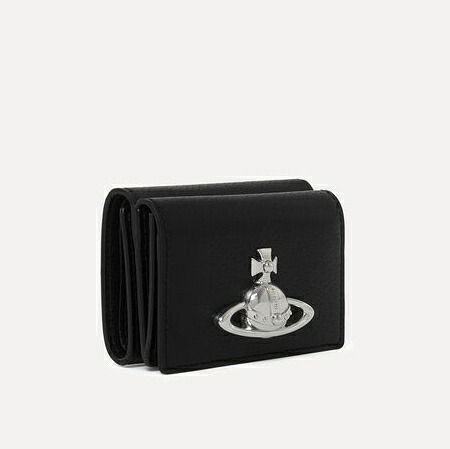【無料ラッピング】 ヴィヴィアン ウエストウッド Vivienne Westwood 財布 折財布 三つ折りミニ財布 ブラック ブランド 正規品 新品 ギフト プレゼント 人気 おすすめ 誕生日 記念日 クリスマス 送料無料 vwt522422