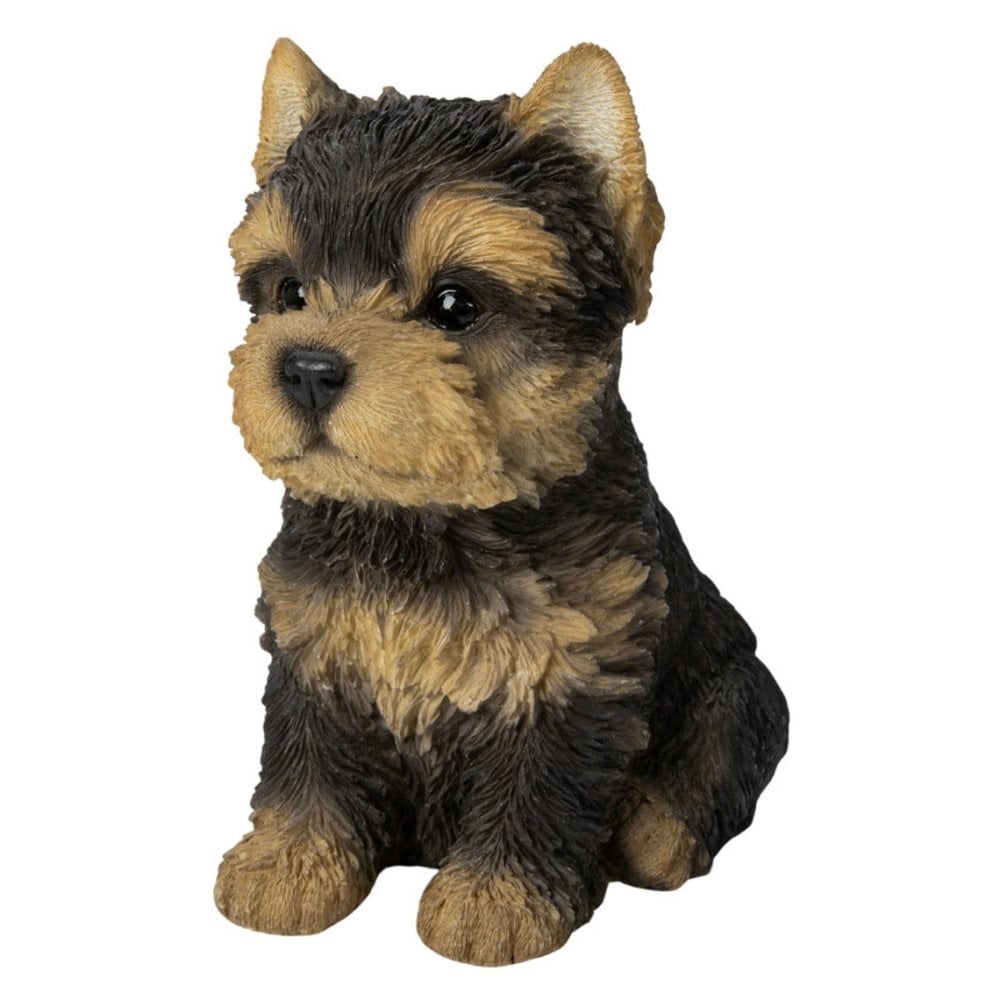 置物 woobia ウービア 犬 ヨーキー お座りヨークシャーテリア 中 高さ16.3cm 小型犬 リアル 本物そっくり イギリス生まれ 職人手彩色 縁起物 戌年 玄関 インテリア 新築祝い 引っ越し祝い 開店祝い 出産祝い 誕生日 お祝い ギフト プレゼント 犬好き ヨークシャーテリア好き